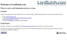 Tablet Screenshot of lordsutch.com